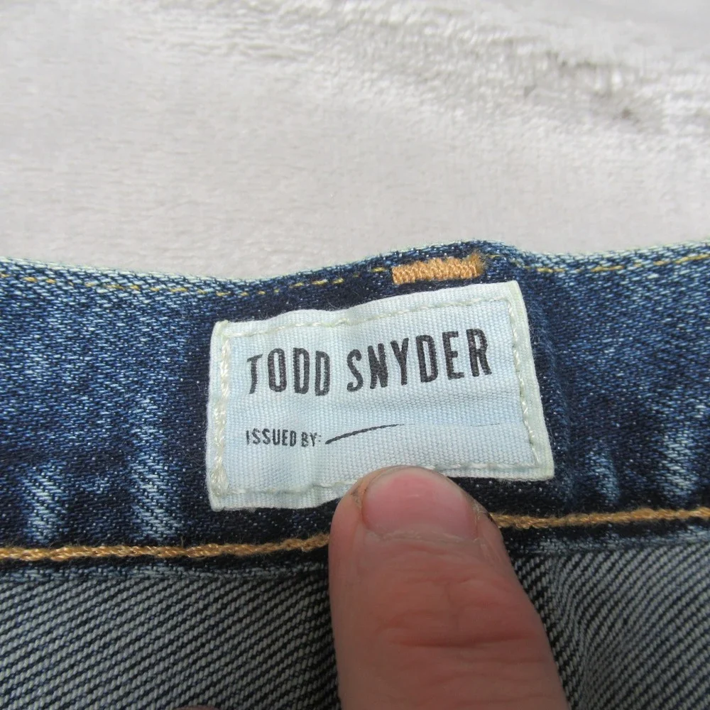 Todd Snyder Jeans Mens 32x29 Blue‎ Denim Stretch 5 Pocket Medium Wash Everyday